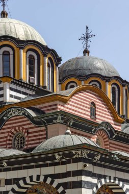 RILA Monasteri, BULGARIA - 24 Haziran 2021: Rila Ortodoks Manastırı (Rila Manastırı), Kyustendil Bölgesi, Bulgaristan