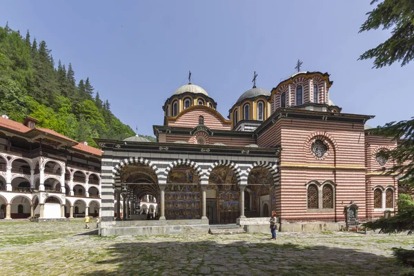 Monasterio Rila Bulgaria Junio 2021 Monasterio Ortodoxo San Iván Juan —  Fotos de Stock