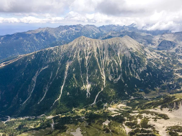 Amazing Aerial View Pirin Mountain Dekat Vihren Peak Bulgaria — Stok Foto