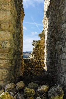 Bulgaristan 'ın Haskovo Bölgesi Matochina köyü yakınlarındaki Ortaçağ Bukelon Kalesi kalıntıları