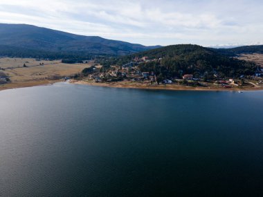 Bulgaristan 'ın Pazardzhik Bölgesi, Batak Reservoir Havacılık Manzarası