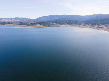 Bulgaristan 'ın Pazardzhik Bölgesi, Batak Reservoir Havacılık Manzarası