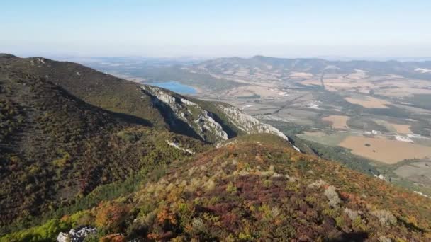 Αεροφωτογραφία Του Σταυρού Στην Κορυφή Okolchica Οποία Κατασκευάστηκε Υπακοή Στον — Αρχείο Βίντεο