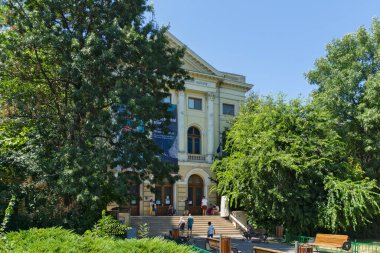 BUCHAREST, ROMANIA - AUGUST 17, 2021: Grigore Antipa National Museum of Natural History in city of Bucharest, Romania