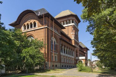 BUCHAREST, ROMANIA - AUGUST 17, 2021:  National Museum of the Romanian Peasant in city of Bucharest, Romania