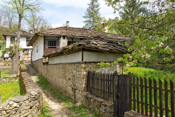 Bozhentsi Bulgaria 2021年5月3日 ブルガリアのガブロヴォ地方Bozhentsiの歴史的な村で典型的な通りと古い家 — ストック写真