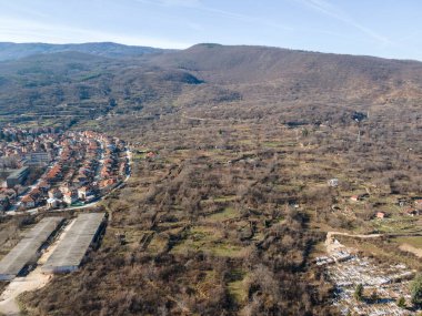 Amazing Aerial view of historical town of Peshtera, Pazardzhik region, Bulgaria
