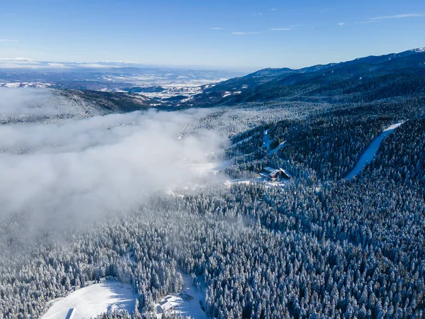 Luftaufnahme Des Rila Gebirges Der Nähe Von Skigebiet Borowez Sofia — Stockfoto