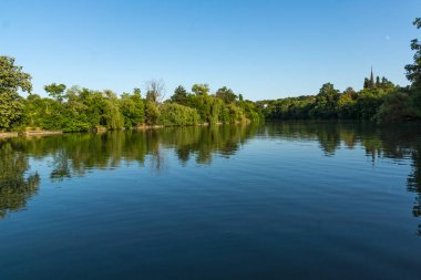 BUCHAREST, ROMANIA - 17 Ağustos 2021: Romanya 'nın Bükreş kentindeki Dimitrie Gusti Ulusal Köy Müzesi