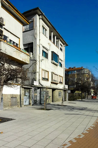 Plovdiv Bulgária Január 2022 Tipikus Utca Épületek Központjában Plovdiv Bulgária — Stock Fotó