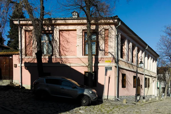 Plovdiv Bulgaria Enero 2022 Calle Casas Del Siglo Xix Reserva — Foto de Stock
