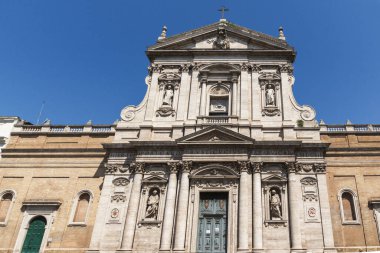 Roma, İtalya - 22 Haziran 2017: Görünüm Chiesa di Santa Susanna alle Terme di Diocleziano Roma, İtalya, Amazing