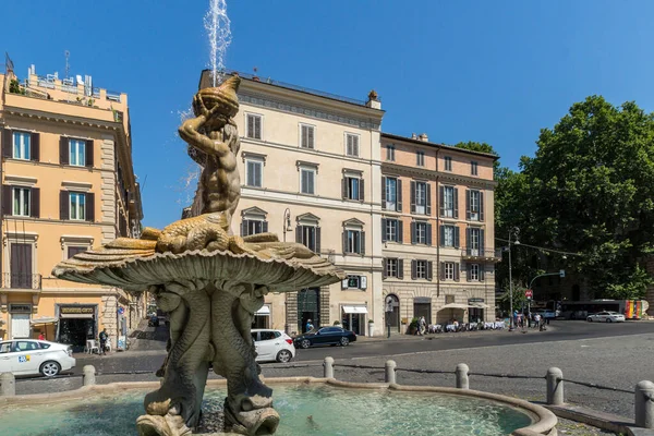 Roma Italia Giugno 2017 Splendida Vista Sulla Fontana Del Tritone — Foto Stock