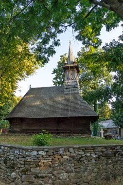 BUCHAREST, ROMANIA - 17 Ağustos 2021: Romanya 'nın Bükreş kentindeki Dimitrie Gusti Ulusal Köy Müzesi