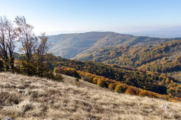 Amazing Autumn Landschap Van Erul Berg Buurt Van Golemi Piek — Stockfoto