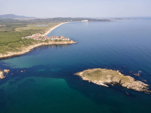 Letecký Pohled Snake Island Regionu Arkutino Burgas Region Bulharsko — Stock fotografie