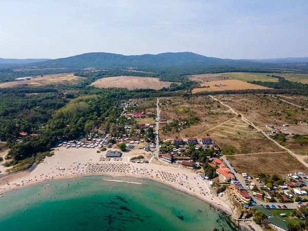 Bulgaristan Burgaz Bölgesi Nin Çarevo Kasabası Yakınlarındaki Arapya Plajının Hava — Stok fotoğraf
