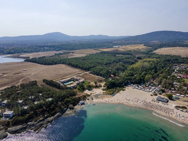 Bulgaristan Burgaz Bölgesi Nin Çarevo Kasabası Yakınlarındaki Arapya Plajının Hava — Stok fotoğraf