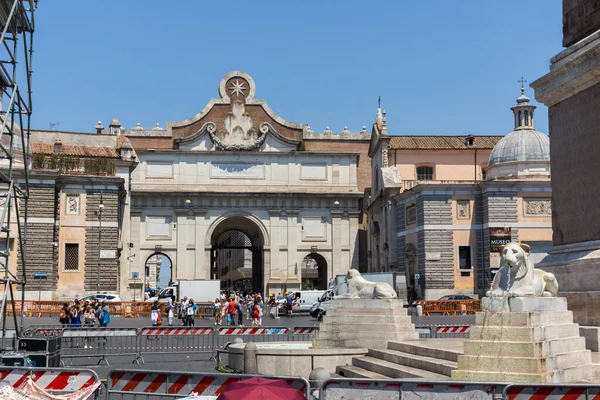 Rome Italie Juin 2017 Panorama Incroyable Sur Piazza Del Popolo — Photo