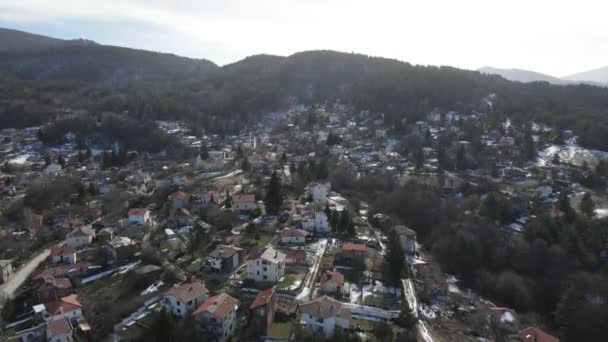 Luchtfoto Van Het Dorp Boykovo Regio Plovdiv Bulgarije — Stockvideo