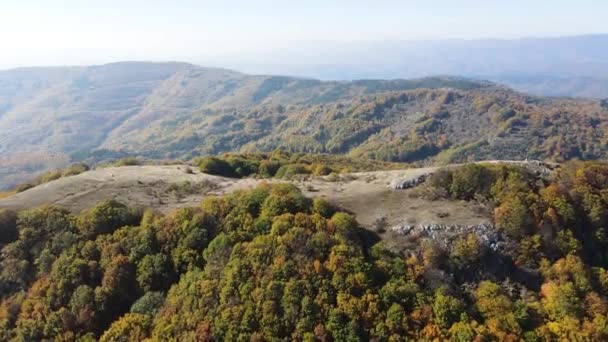 Paisagem Outono Incrível Montanha Erul Perto Golemi Pico Região Pernik — Vídeo de Stock