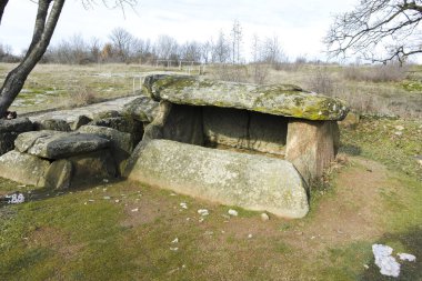 Ancient Thracian dolmen Nachevi Chairi (Nachovi chairi) near village of Hlyabovo, Haskovo Region, Bulgaria