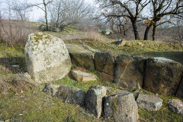 Ancient Thracian Dolmen Nachevi Chairi Nachovi Chairi Village Hlyabovo Haskovo — Stok fotoğraf