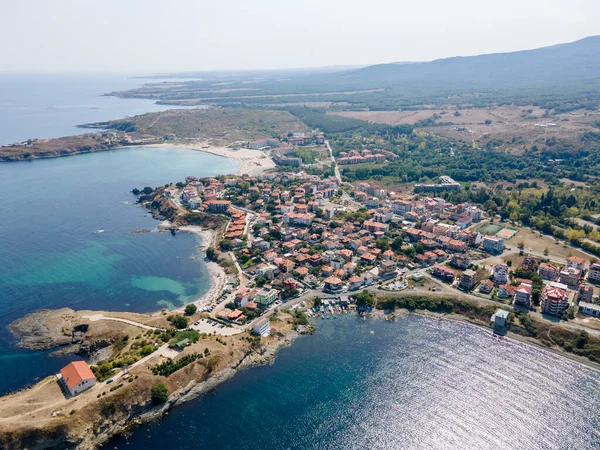 Vista Aérea Cidade Tsarevo Região Burgas Bulgária — Fotografia de Stock