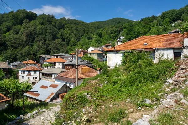 Vesnice Delchevo Autentickými Domy Devatenáctého Století Blagoevgrad Region Bulharsko — Stock fotografie