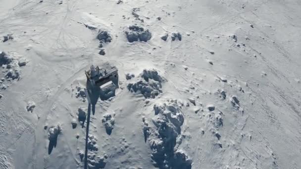 Pemandangan Musim Dingin Udara Gunung Vitosha Dekat Puncak Cherni Vrah — Stok Video