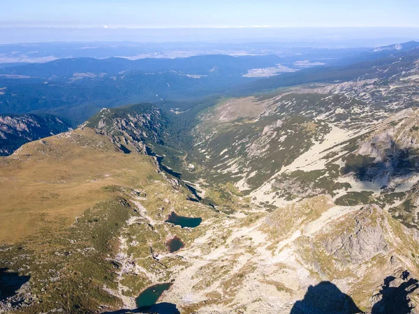 Erstaunliche Luftaufnahme Des Rila Gebirges Der Nähe Des Maljovitsa Gipfels — Stockfoto