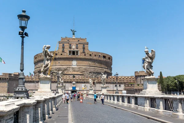 Roma Italia Giugno 2017 Incredibile Vista Sul Castello Sant Angelo — Foto Stock