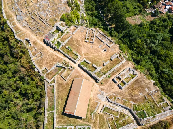 Αεροφωτογραφία Των Ερειπίων Της Μεσαιωνικής Οχυρωμένης Πόλης Cherven Από Την — Φωτογραφία Αρχείου