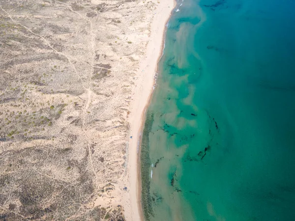 Удивительный Вид Воздуха Пляж Аркутино Бургасская Область Болгария — стоковое фото