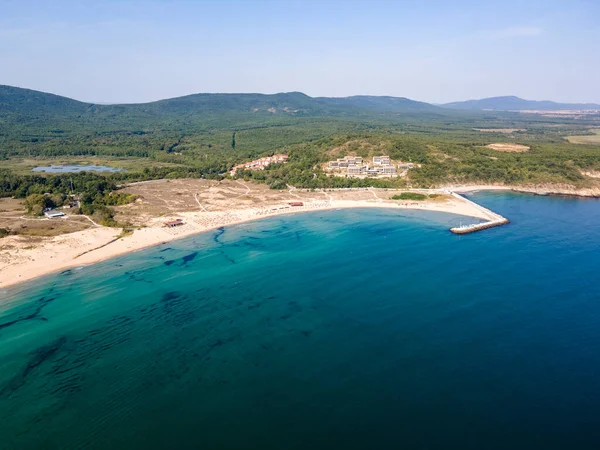 Increíble Vista Aérea Playa Arkutino Región Burgas Bulgaria — Foto de Stock