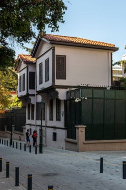 Selanik, Yunanistan - 22 Eylül 2019: Mustafa Kemal Atatürk Müzesi Orta Makedonya, Yunanistan