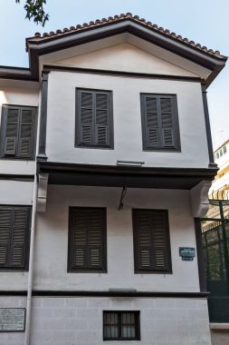 Selanik, Yunanistan - 22 Eylül 2019: Mustafa Kemal Atatürk Müzesi Orta Makedonya, Yunanistan