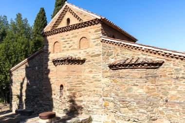 Selanik, Yunanistan - 22 Eylül 2019: Selanik, Orta Makedonya, Yunanistan 'daki Antik Bizans Aziz Nicholas Yetimhaneleri Kilisesi