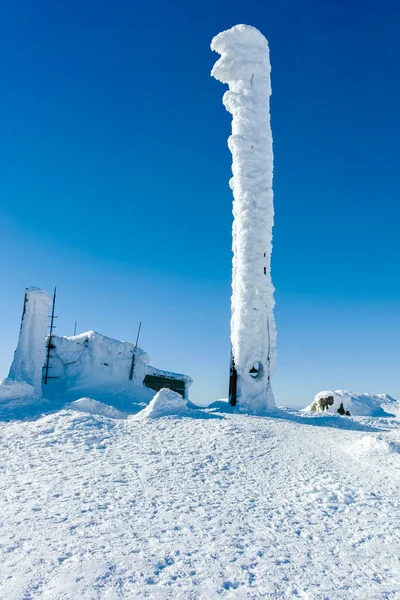 Winter View Vitosha Mountain Cherni Vrah Peak Sofia City Region — Stock Photo, Image