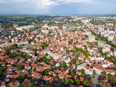 Bulgaristan 'ın Filibe kentinin şaşırtıcı hava manzarası
