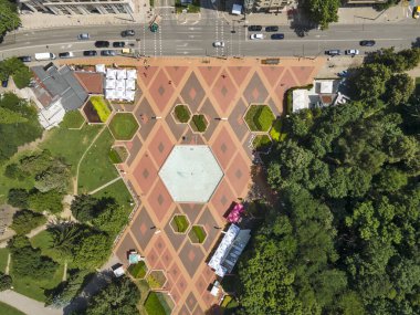 Bulgaristan 'ın Sofya kentindeki South Park' ın şaşırtıcı hava manzarası