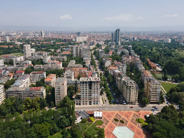 Incredibile Vista Aerea South Park Nella Città Sofia Bulgaria — Foto Stock