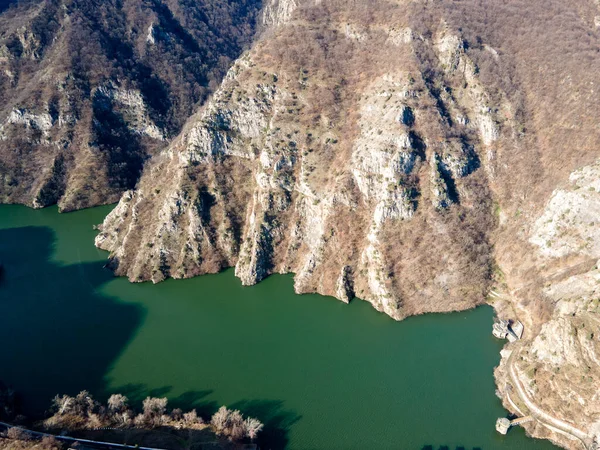 Luchtfoto Van Stuwdam Krichim Reservoir Rhodopes Mountain Regio Plovdiv Bulgarije — Stockfoto