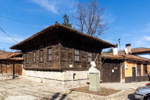 Koprivshtitsa Bulgaria Січня 2020 Типова Вулиця Старі Будинки Історичному Місті — стокове фото