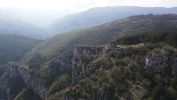 Veduta Aerea Del Fiume Iskar Gorge Vicino Villaggio Milanovo Monti — Video Stock