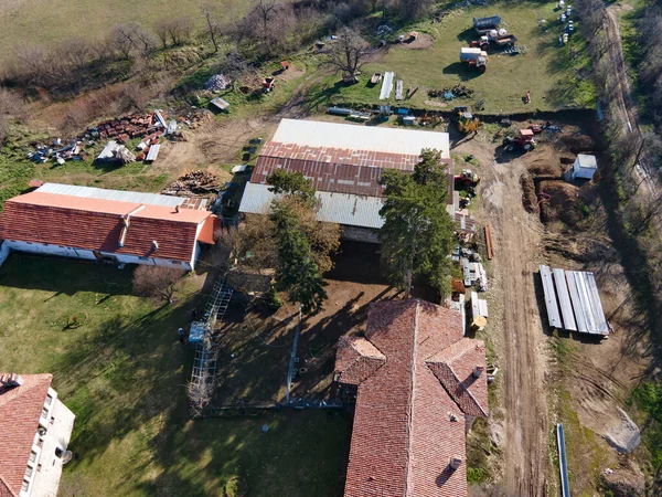 Vista Aérea Del Monasterio Medieval Arapovo Dedicado San Nedelya Región — Foto de Stock