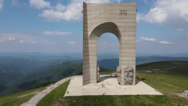 Troyan Bulgaria Temmuz 2021 Bulgaristan Beklemeto Geçidinde Balkan Dağları Nın — Stok video