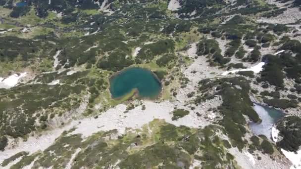 Дивовижний Вигляд Озера Муратово Пірина Гора Болгарія — стокове відео