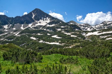 Bulgaristan 'ın Popovo Gölü yakınlarındaki Pirin Dağı' nın İnanılmaz Yaz Manzarası