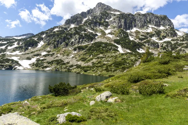 Geweldige Zomer Landschap Van Pirin Mountain Buurt Van Popovo Lake — Stockfoto